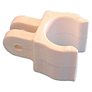 Soporte para toldo (Para diámetro de tubo: 25 mm, Blanco, 1 ud.)