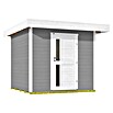 Weka Gartenhaus 172 (Außenmaß inkl. Dachüberstand (B x T): 275 x 314 cm, Holz, Grau) | BAUHAUS