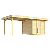 Weka Gartenhaus 172 B (Außenmaß inkl. Dachüberstand (B x T): 575 x 375 cm, Holz, Natur) | BAUHAUS
