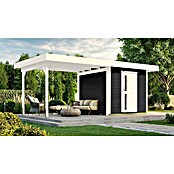 Weka Gartenhaus 172 B (Außenmaß inkl. Dachüberstand (B x T): 575 x 314 cm, Holz, Anthrazit) | BAUHAUS