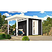 Weka Gartenhaus 172 A (Außenmaß inkl. Dachüberstand (B x T): 430 x 314 cm, Holz, Anthrazit) | BAUHAUS