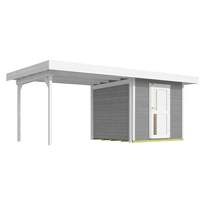 Weka Gartenhaus 172 A (Außenmaß inkl. Dachüberstand (B x T): 430 x 314 cm,  Holz, Grau) | BAUHAUS