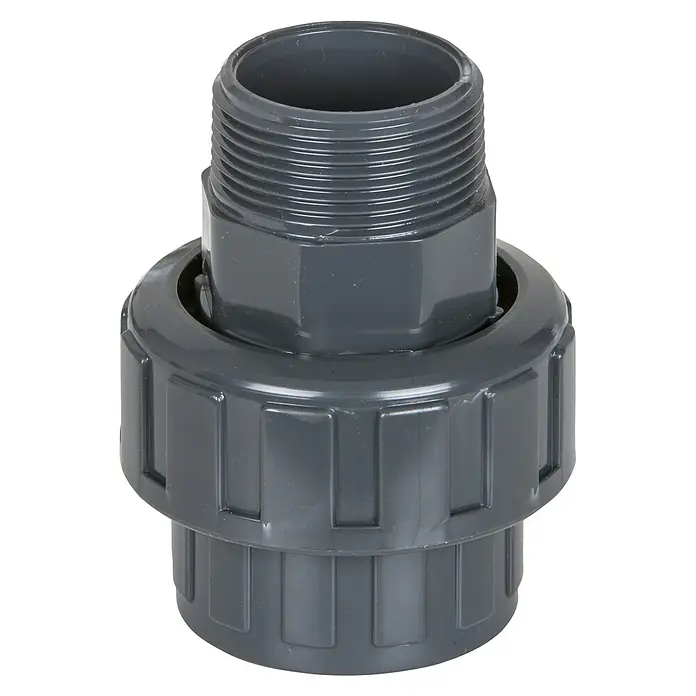 Gre Muffe - 50 mm, ½″ - Graue PVC-Rohrverschraubung, ideal für wasserdichte Verbindungen in Sanitär- und Bewässerungssystemen. Robuste Ausführung für zuverlässige Installationen.