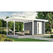 Weka Gartenhaus 172 B (Außenmaß inkl. Dachüberstand (B x T): 575 x 314 cm, Holz, Grau) | BAUHAUS