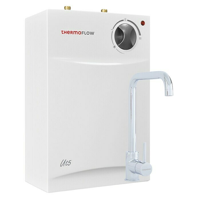 Thermoflow Untertischspeicher UT mit Armatur Ovalis5 l, 2.000 W, Temperaturbereich: Bis 75 °C Diagonal View