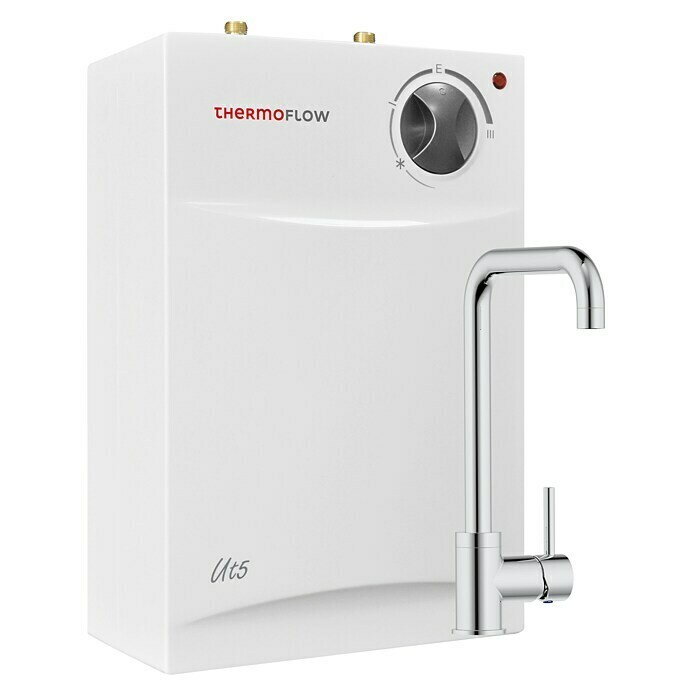 Thermoflow Untertischspeicher UT 5 mit Armatur Angula5 l, 2.000 W, Temperaturbereich: Bis 75 °C Diagonal View