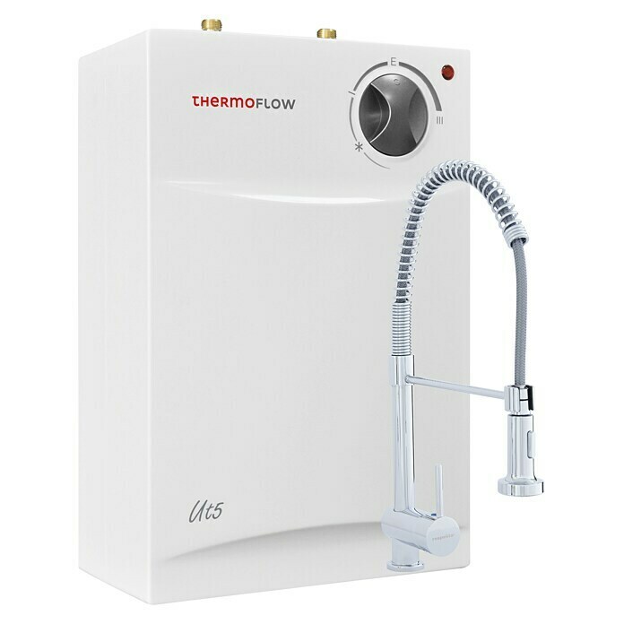 Thermoflow Untertischspeicher UT 5 mit Armatur Ovalis Pro5 l, 2.000 W, Temperaturbereich: Bis 75 °C Diagonal View