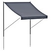 Angerer Klemmmarkise Style Anthrazit (Dunkelgrau, Breite: 2 m, Ausfall: 1,5 m) | BAUHAUS