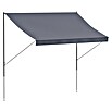 Angerer Klemmmarkise Style Anthrazit (Dunkelgrau, Breite: 3 m, Ausfall: 1,5 m) | BAUHAUS