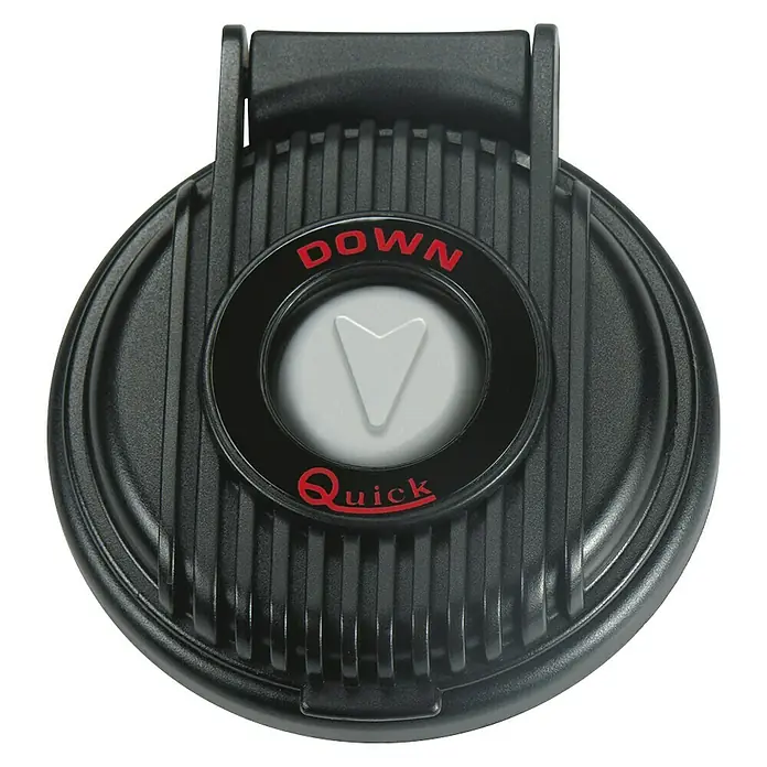 Pulsador down - L x An x Al: 85 x 77 x 12 mm, Negro - Aquí hay un interruptor de pie negro Quick "Down" para una operación fácil y manos libres. El accesorio es ideal para aplicaciones industriales.