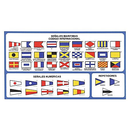 Código internacional de señales (L x Al: 22 x 13 cm)