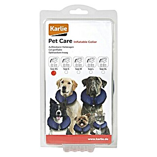 Karlie Collar para perros inflable (L x An x Al: 26 x 26 x 8,5 cm, Nylon, Azul, S)