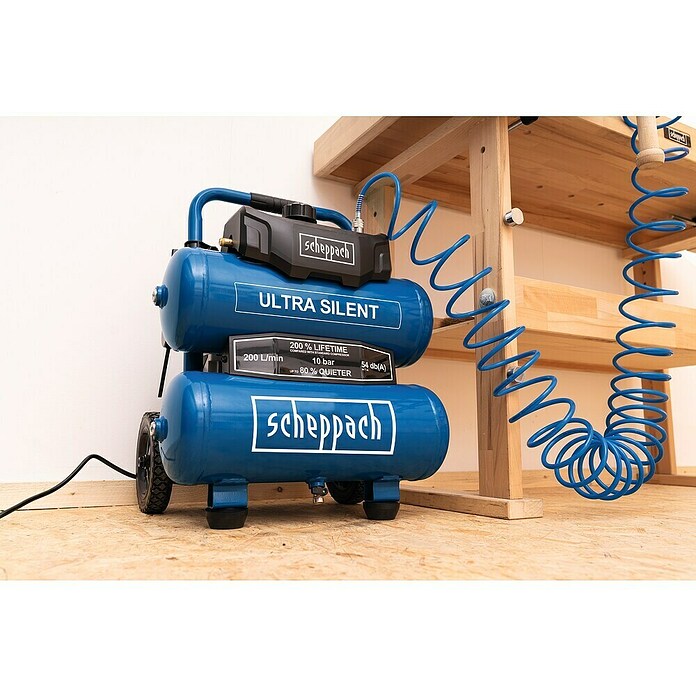 Scheppach Kompresor HC20SI  (Maksimalni tlak: 10 bar, 750 W, 20 l) | 2331 - Kompressoren </= 50L | BBDL - Kompressoren | BBD - Elektro WZ/Großmaschinen | BB - ElektroWZ/Großmaschinen | B - Werkz/Masch/Maschzubeh/Auto | BAUHAUS