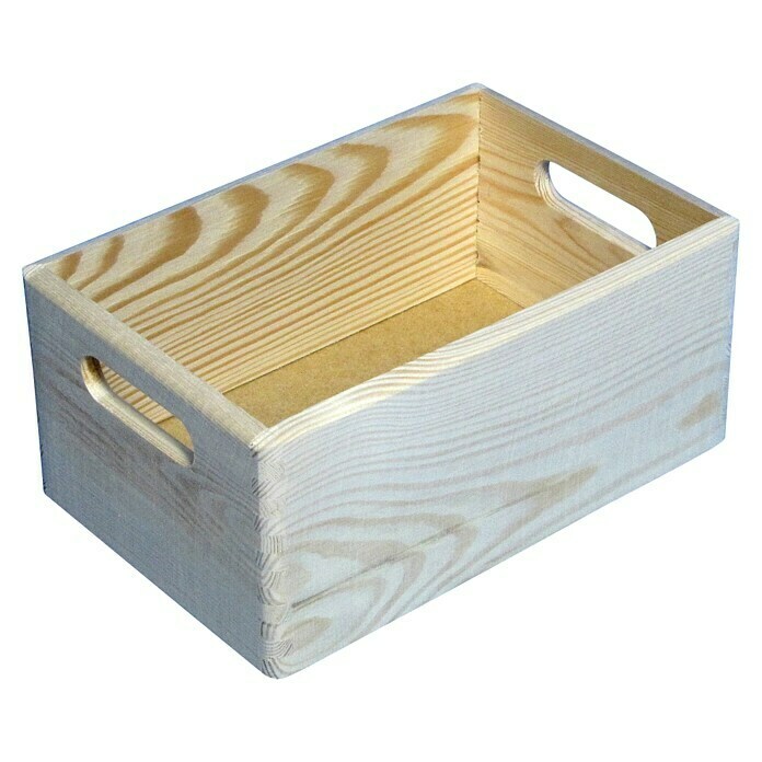 Drvena kutija (D x Š x V: 40 x 30 x 24 cm, L, Crnogorično drvo)