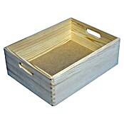 Drvena kutija (D x Š x V: 40 x 30 x 15 cm, M, Crnogorično drvo)