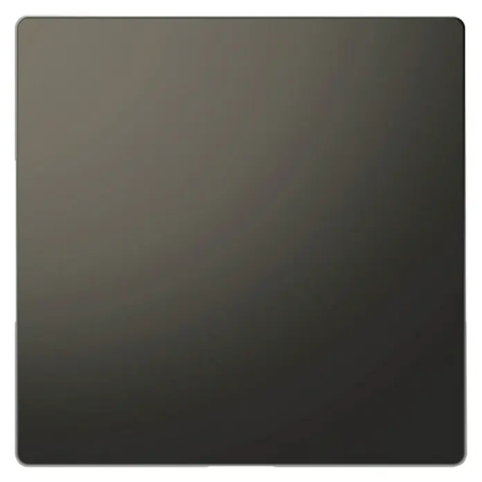 Merten System Design Blindabdeckung MEG4075-6034 - Anthrazit, Kunststoff - Grauer quadratischer Metallrahmen, minimalistisches Design, ideal für moderne Wohnräume und Büros.