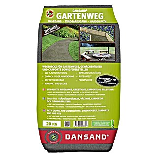 Dansand Gartenweg (Anthrazit, Körnung: 0 mm - 5 mm, 20 kg)