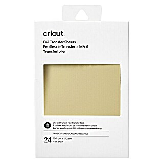 Cricut Transferfolie (24 Stk., Gold, L x B: 15 x 10 cm)