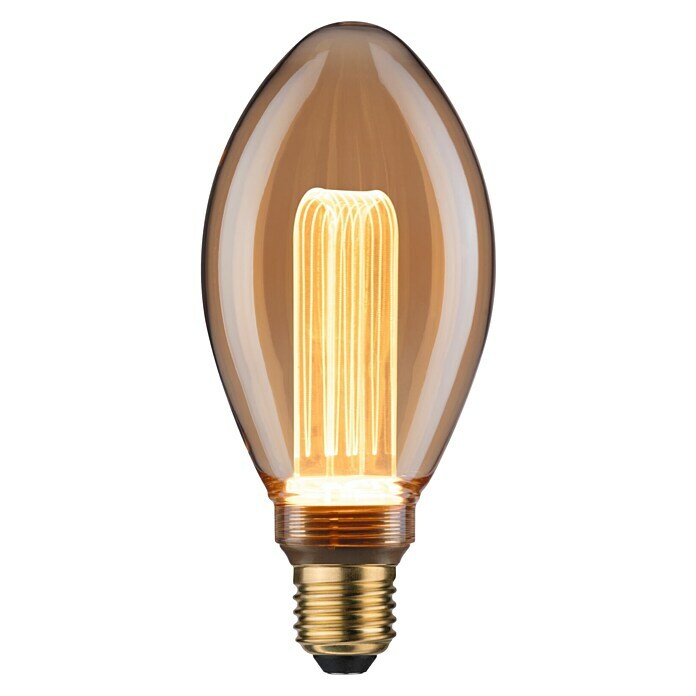 Paulmann Inner Glow LED-Lampe Vintage Glühlampenform E27 (E27, 3,5 W, 160  lm, Kerzenform, Gold) | BAUHAUS