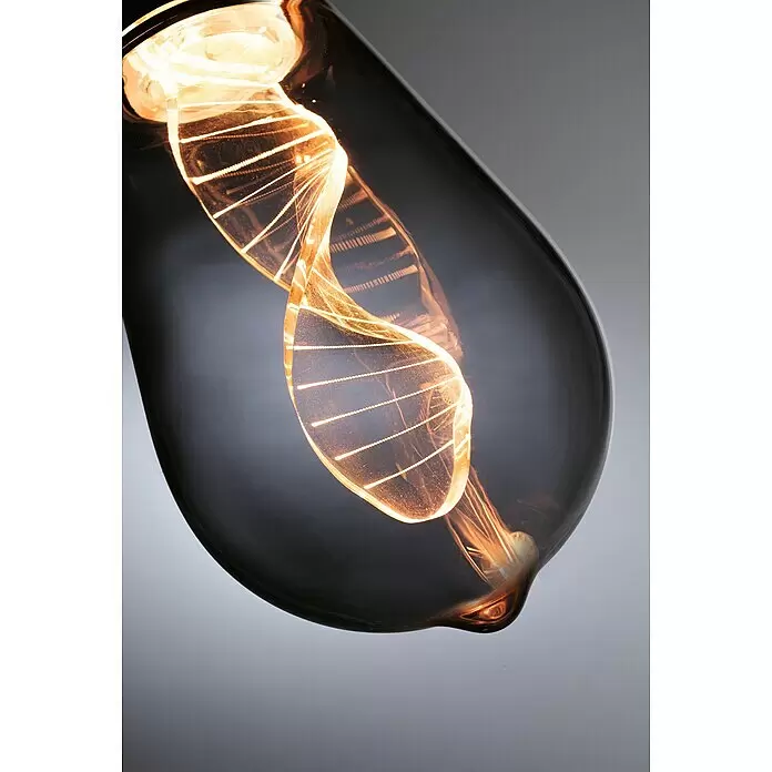 Paulmann Inner Glow LED-Lampe Vintage Glühlampenform E27 - E27, Nicht Dimmbar, Gelb, 90 lm, 3,5 W, Tropfen, Farbe: Smoky - Detailaufnahme