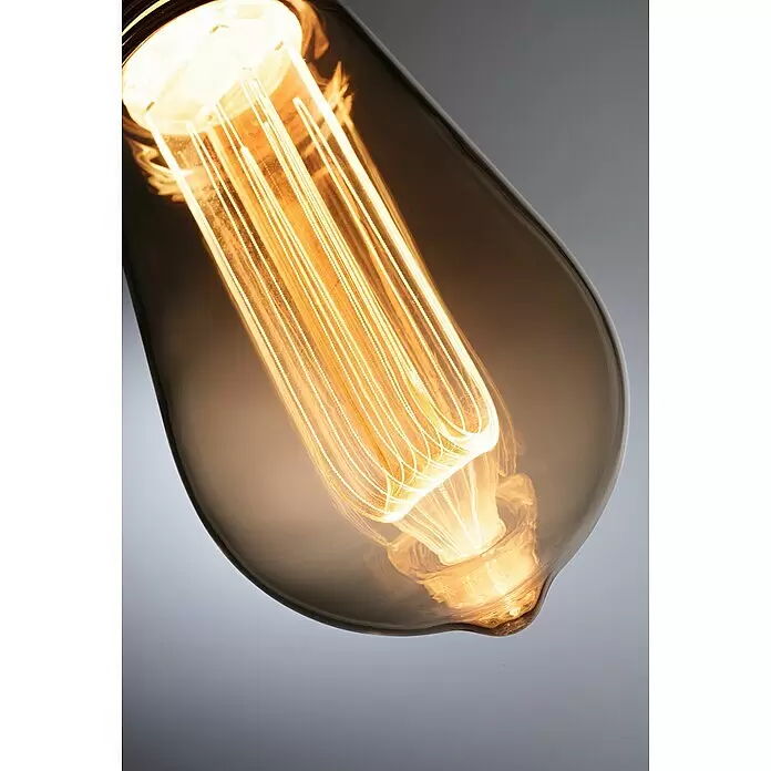 Paulmann Inner Glow LED-Lampe Vintage Glühlampenform E27 - E27, Nicht Dimmbar, Gelb, 160 lm, 3,5 W, Tropfen, Farbe: Gold - Detailaufnahme