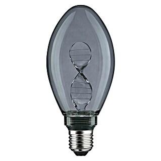 Paulmann Inner Glow LED-Lampe Helix (E27, 3,5 W, 90 lm, Kerzenform, Rauchglas)