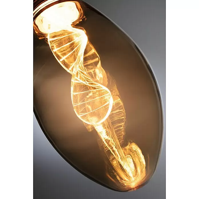 Paulmann Inner Glow LED-Lampe Vintage Glühlampenform E27 - E27, Nicht Dimmbar, Gelb, 180 lm, 3,5 W, Kerze, Farbe: Gold - Detailaufnahme