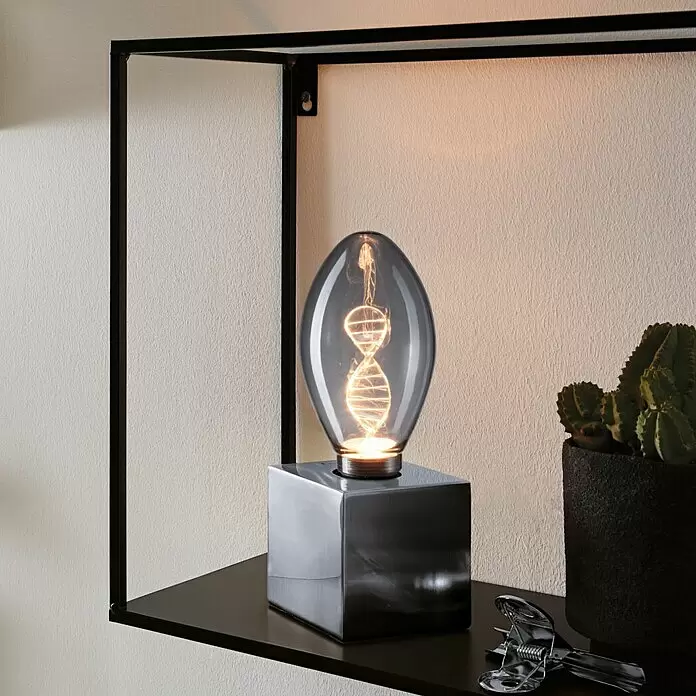 Paulmann Inner Glow LED-Lampe Vintage Glühlampenform E27 - E27, Nicht Dimmbar, Gelb, 90 lm, 3,5 W, Kerze, Farbe: Smoky - Bildausschnitt