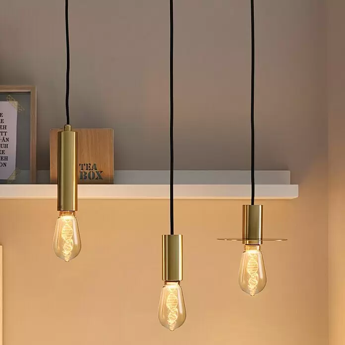 Paulmann Inner Glow LED-Lampe Vintage Glühlampenform E27 - E27, Nicht Dimmbar, Gelb, 180 lm, 3,5 W, Tropfen, Farbe: Gold - Bildausschnitt