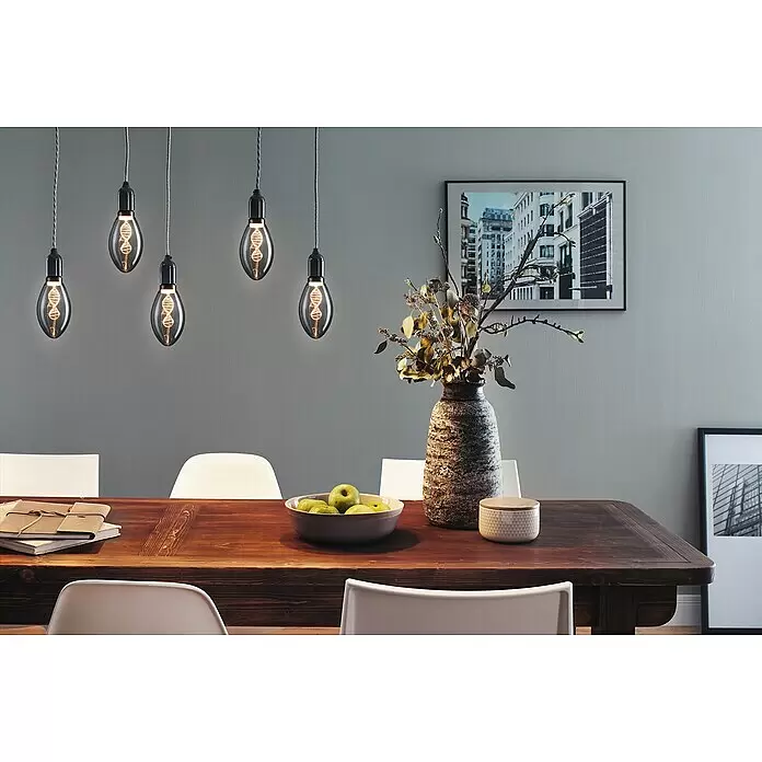 Paulmann Inner Glow LED-Lampe Vintage Glühlampenform E27 - E27, Nicht Dimmbar, Gelb, 90 lm, 3,5 W, Kerze, Farbe: Smoky - Stimmungsaufnahme