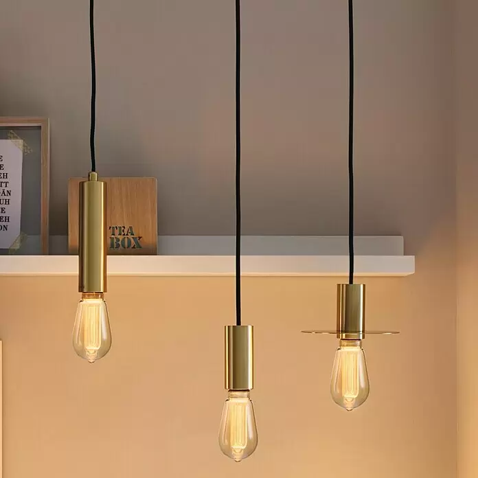 Paulmann Inner Glow LED-Lampe Vintage Glühlampenform E27 - E27, Nicht Dimmbar, Gelb, 160 lm, 3,5 W, Tropfen, Farbe: Gold - Bildausschnitt