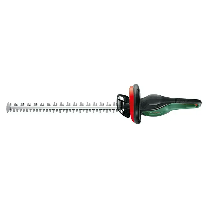 Bosch Elektro-Heckenschere AdvancedHedgeCut 70 - 500 W, Schnittlänge: 70 cm - Eine Akku-Heckenschere von Bosch mit scharfen Klingen und ergonomischem Griff für präzise Gartenarbeit.