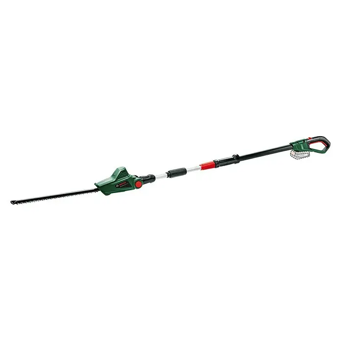 Bosch Power for All 18V Teleskop-Heckenschere UniversalHedgePole 18 - 18 V, Li-Ionen, Ohne Akku, Schnittlänge: 43 cm - Akkubetriebene Stielheckenschere von Bosch, ideal für hohe Hecken und schwer zugängliche Stellen im Garten, mit Teleskopstiel.