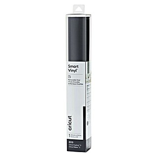 Cricut Vinylfolie Smart Vinyl Ablösbar (Schwarz, 91 x 33 cm, Selbstklebend)