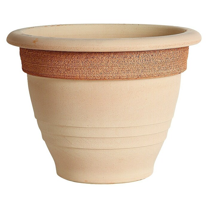 Tegla za cvijeće Campana Graffiata  (Maks. vanjski promjer: 32 cm, prirodni materijali, Bež boje) | BAUHAUS