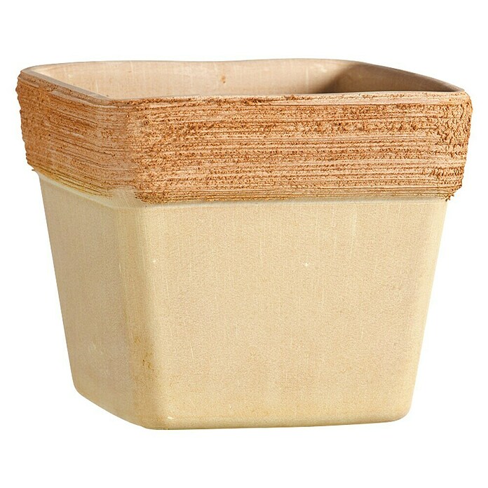 Cvetlični lonec Quadro Graffiato  (Naravni materiali) | 8451 - Terracotta Pflanzgefäße | IAKB - Gefäße Outdoor | IAK - Gefässe,Deko outdoor, Zeitschriften | IA - Gartenhartware | I - Stadtgarten | BAUHAUS