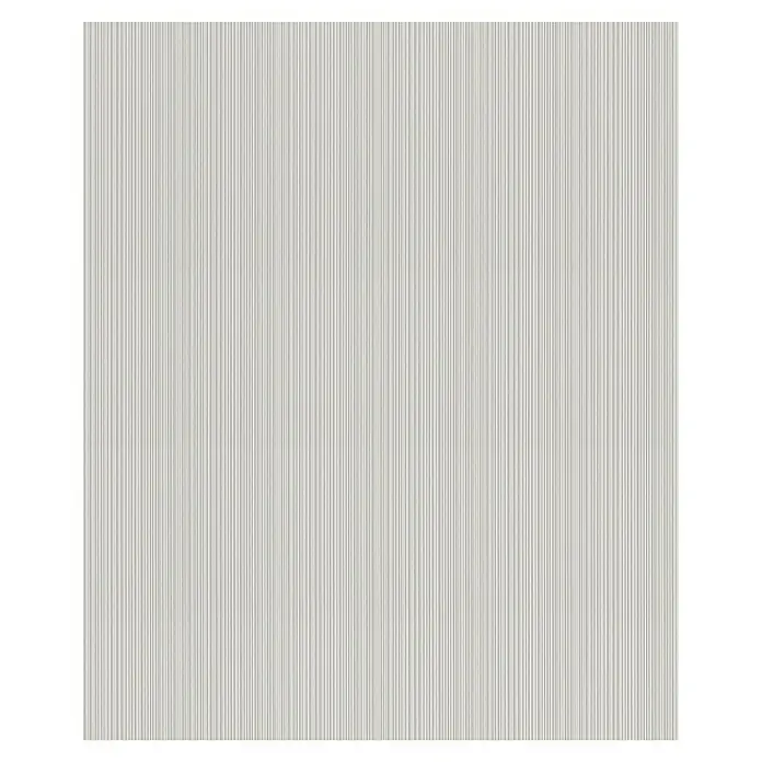 Rasch Selection Vliestapete - Grau, Uni, 10,05 x 0,53 m - Geripptes, weißes Wandpaneel mit minimalistischem Design und vertikalen Linien für moderne Innenräume.