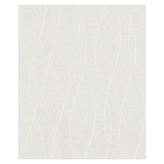 Rasch Wallton Vliestapete Feine Putzstruktur - Weiß, Wellen, 25 x 1,06 m - Weiße Tapete mit einem subtilen, wellenförmigen Muster, das eine elegante und moderne Note verleiht.