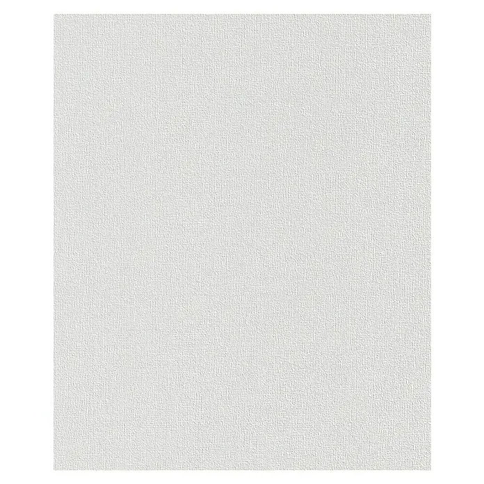 Rasch Wallton Vliestapete Gewebeoptik - Weiß, Uni, 10,05 x 0,53 m, Feine Struktur, Matt - Nahaufnahme eines weißen, strukturierten Hintergrunds, ideal für Designprojekte, die eine subtile, taktile Oberfläche benötigen.