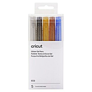 Cricut Maker Gelroller-Set Glitter Gel Pens (5 -tlg., Glitzer Bunt, 0,8 mm)