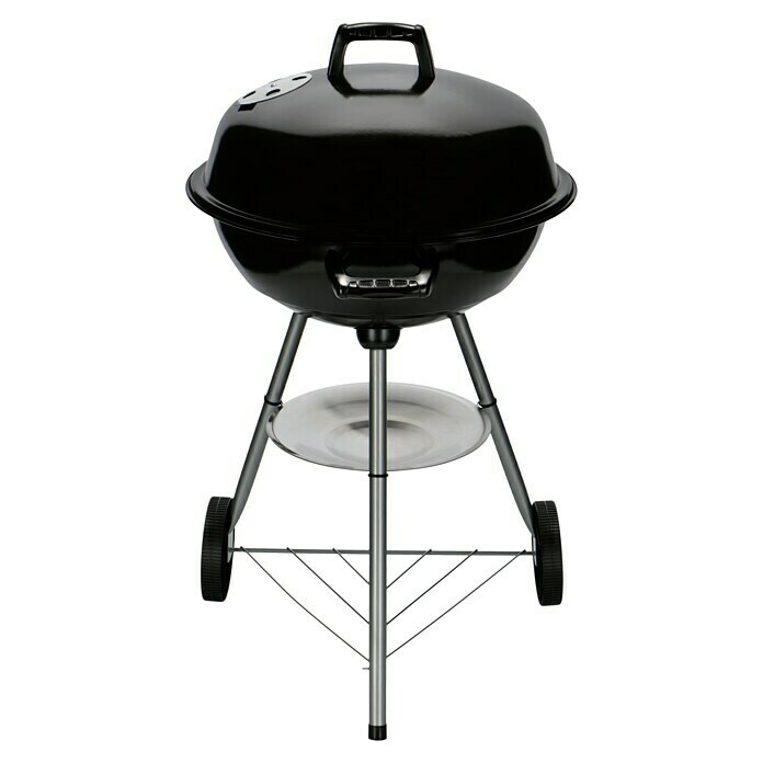 Grillstar Kugelgrill MontanaSchwarz, Hauptgrillfläche: Ø 46 cm Front View