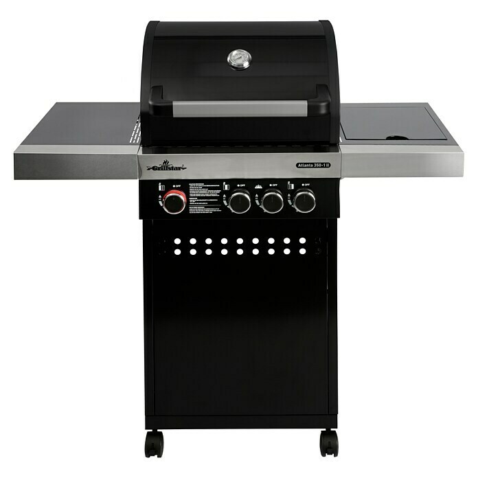 Grillstar Gasgrill Atlanta II 350-1Anzahl Brenner: 3, Hauptgrillfläche: 50 x 41,5 cm, 12 kW Front View