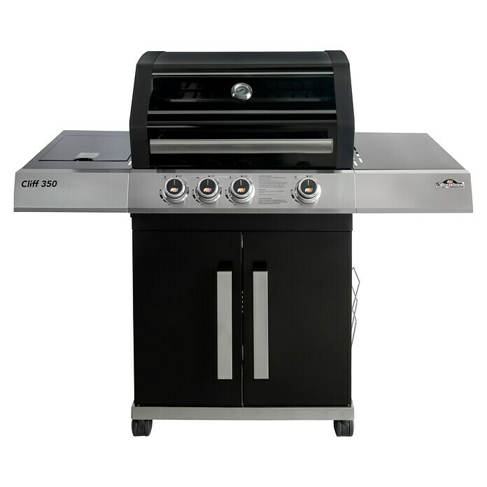 Kingstone KMS Gasgrill Cliff 350Anzahl Brenner: 3, Hauptgrillfläche: 59 x 45 cm, 13,5 kW Front View