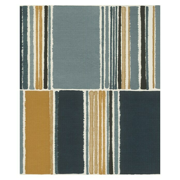 Rasch Florentine III Vliestapete Patchwork (Blaugrau, Grafisch, 10,05 x 0,53 m) | BAUHAUS