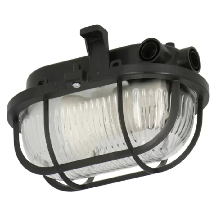Ritter Leuchten LED-Wand- & Deckenleuchte - IP44, Schwarz, 175 x 105 x 125 mm