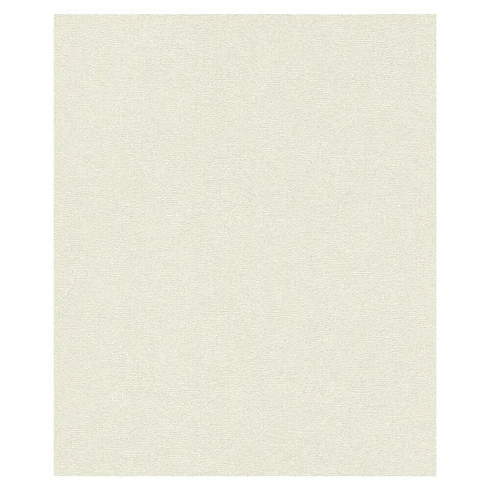 Rasch Composition Vliestapete - Weiß, Uni, 10,05 x 0,53 m - Nahaufnahme einer Leinwand mit feiner Textur in sanftem Cremeweiß, ideal für künstlerische Arbeiten und Präsentationen.