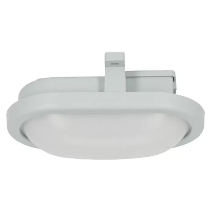 Ritter Leuchten LED-Oval-Armatur - Grau, Kunststoff, IP44