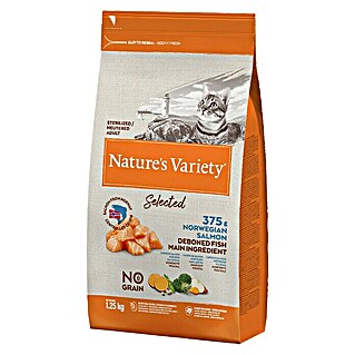 Nature's Variety Pienso seco para gatos Selected Esterilizados (1,25 kg, Salmón)