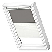 Velux Dachfenster-Kombirollo Plus DFD PK06 0705SWL (Farbe: Grau/Weiß - 0705SWL, Farbe Schiene: Weiß) | BAUHAUS