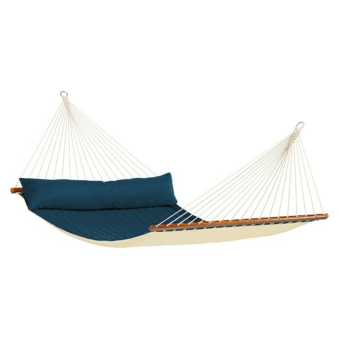 La Siesta Familienhängematte AlabamaL x B: 400 x 140 cm, Navy Blue Diagonal View